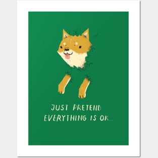 bush shiba Posters and Art